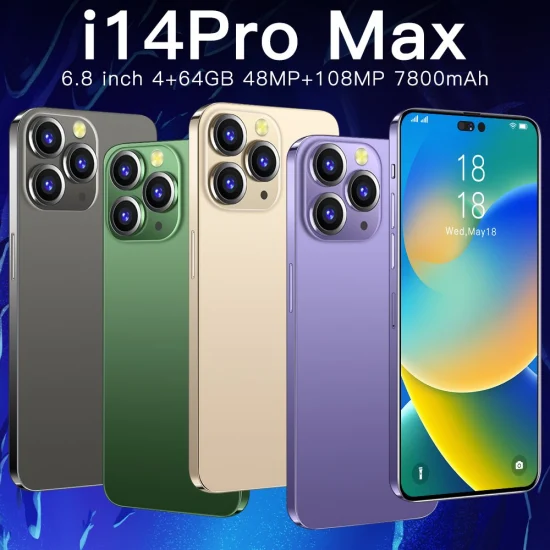Nuevo I14 PRO Max 6,8 pulgadas 16GB + 1tb Android Smartphone 10 Core 5g teléfono edición Global